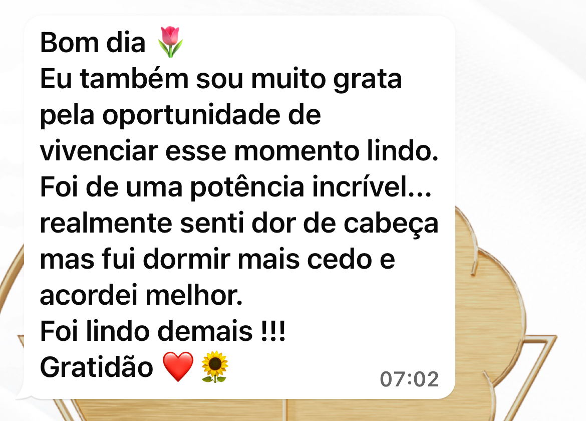 Depoimento: foi de uma potência incrível, foi lindo demais